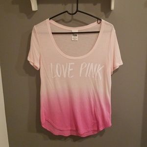 VS Pink brand pink ombre tee